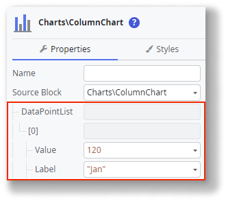 Column Chart - ODC Documentation