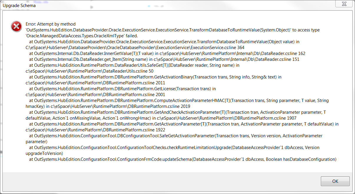 Oracle Data Provider for .NET driver issues - OutSystems サポート