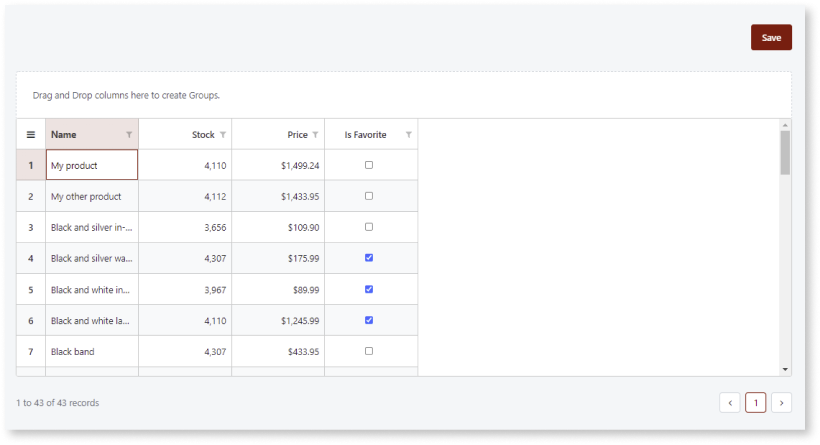 OutSystems Data Gridで変更を保存する - ODC Documentation