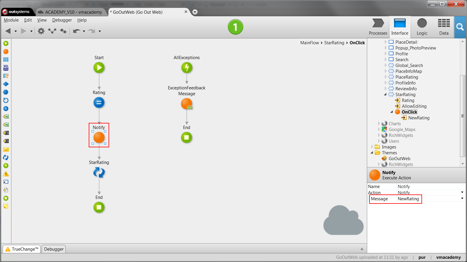 Propagate Changes From a Block to the Parent - OutSystems 10 Documentation