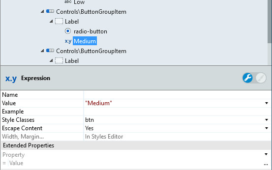 Button Groupのリファレンス - OutSystems 11 ドキュメンテーション