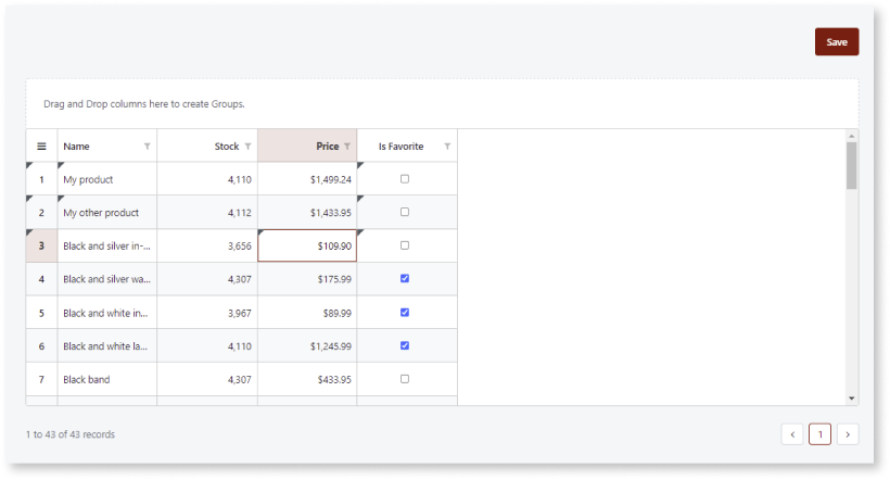 OutSystems Data Gridで変更を保存する - ODC Documentation
