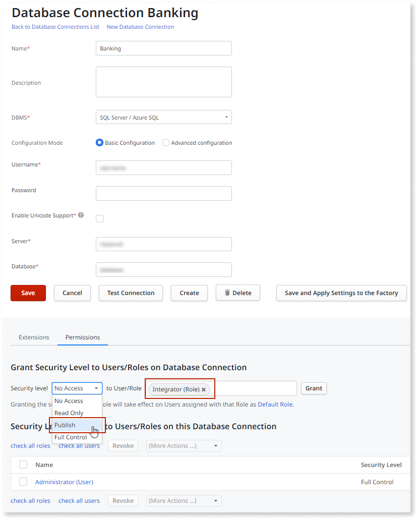外部データベースとの連携を可能にする - OutSystems 11 ドキュメンテーション