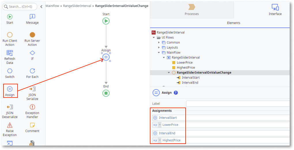 Range Slider Interval OutSystems 11 Documentation
