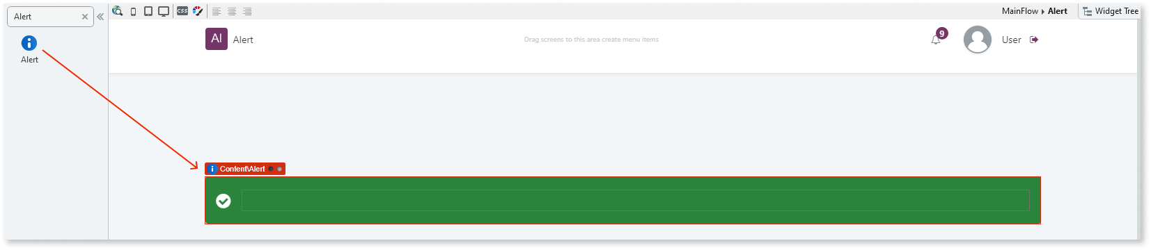Alert - OutSystems 11 Documentation