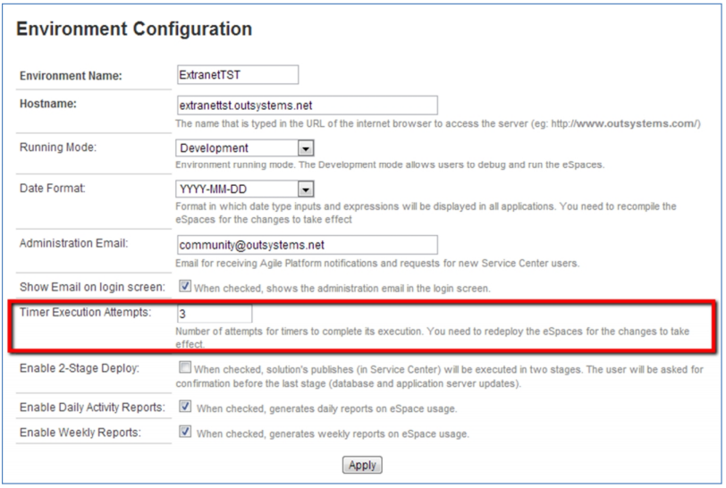 Timer OutSystems 11 Documentation
