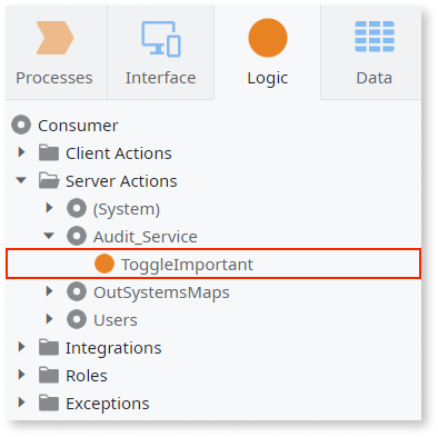 モジュール間で機能を公開して再利用する - OutSystems 11 ドキュメンテーション