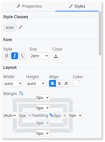 Use icons - ODC Documentation