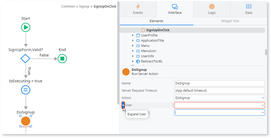 Create logic to register a user - ODC Documentation