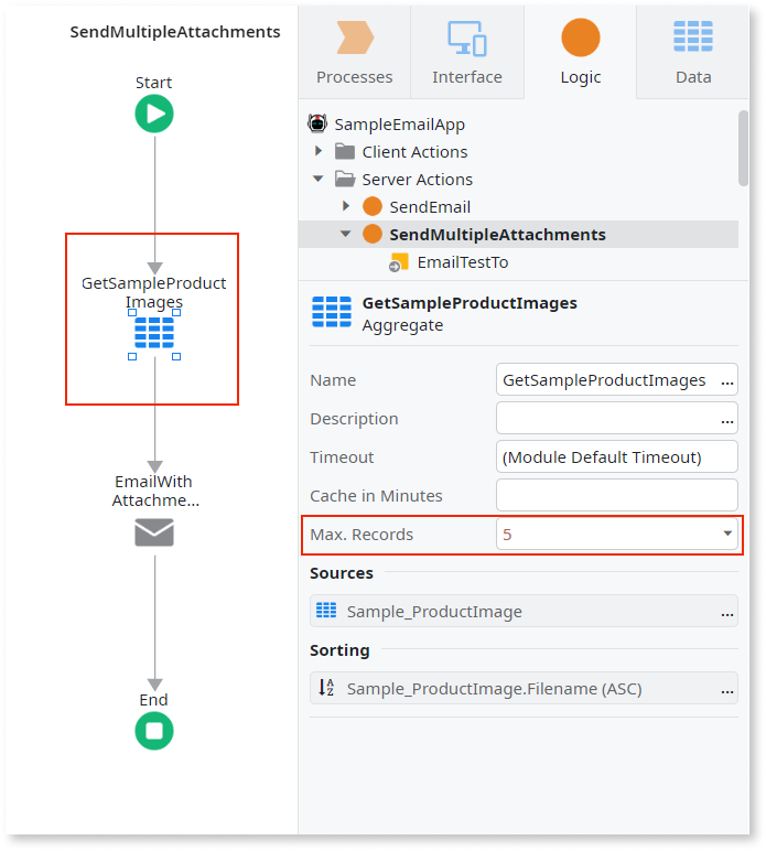 Adding email attachments - OutSystems 11 Documentation