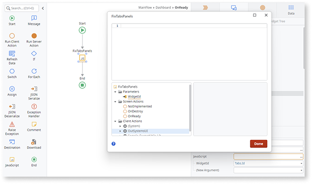 Tabs - OutSystems 11 Documentation