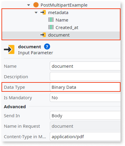 Payload request examples when consuming a single REST method ...