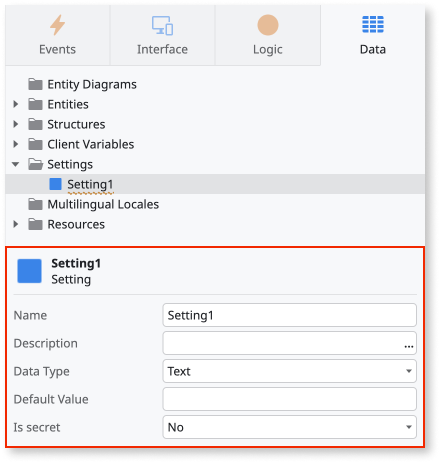 Configure app settings - ODC Documentation