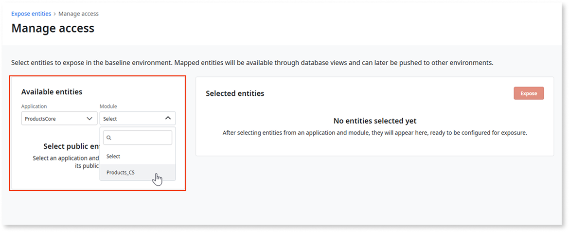 Expose O11 entities to ODC - ODC Documentation