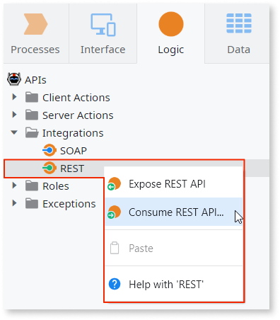 1つまたは複数のREST APIメソッドを利用する - OutSystems 11 ドキュメンテーション