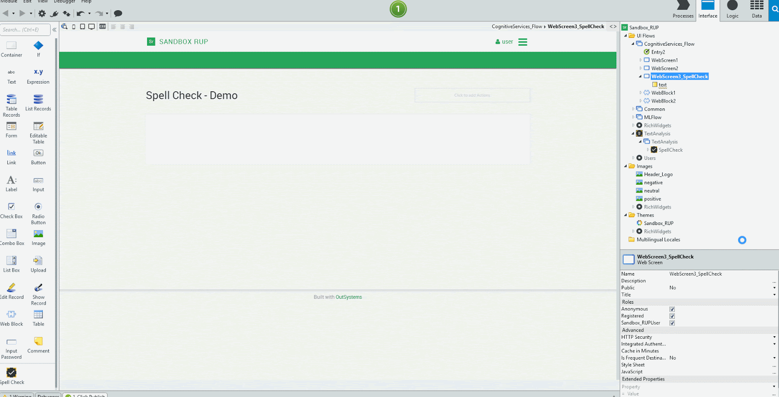 Use the OutSystems.AI Language Analysis component in your OutSystems ...