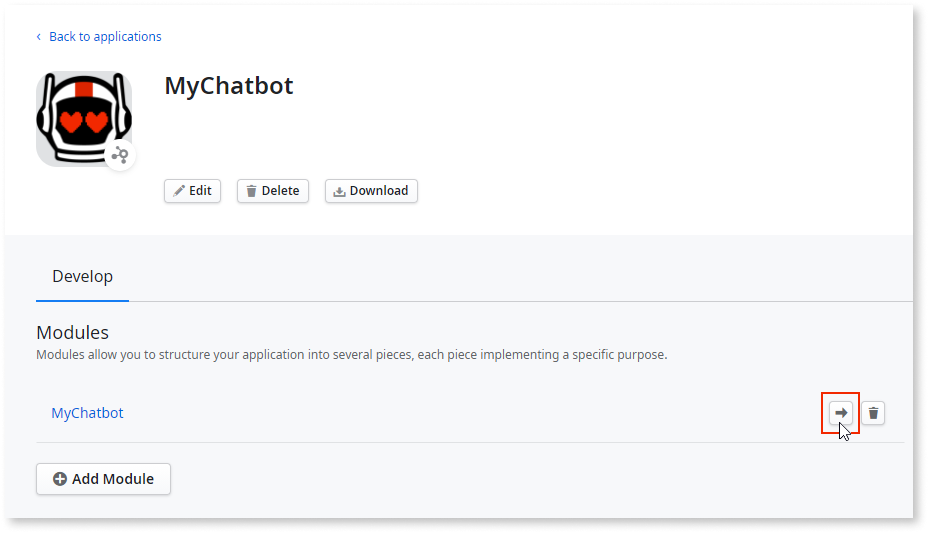 Create and configure the chatbot webhook module - OutSystems 11 ...