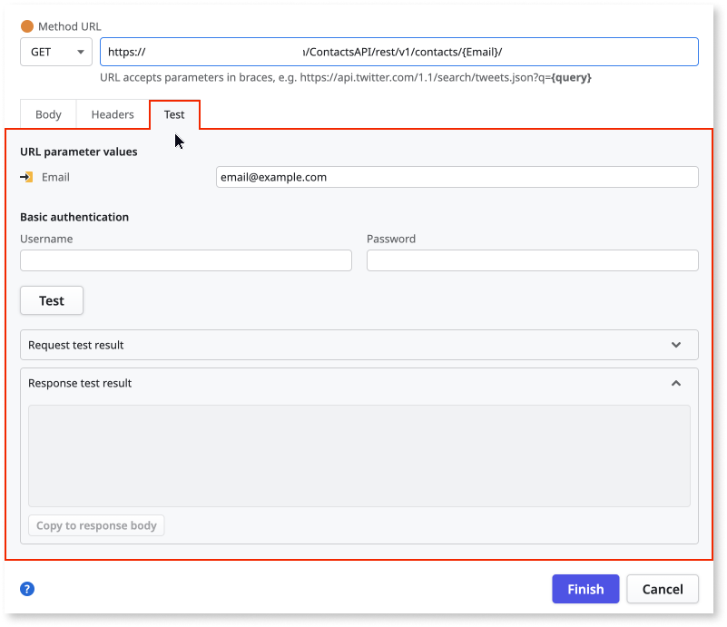 Consume one or more REST API methods - ODC Documentation
