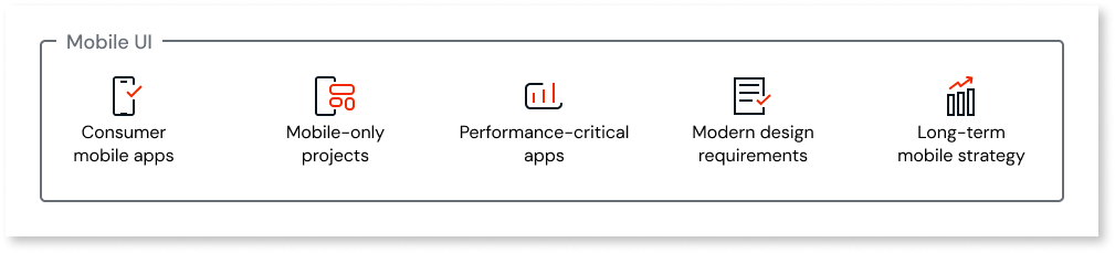Mobile UIとOutSystems UIの比較 - ODC Documentation