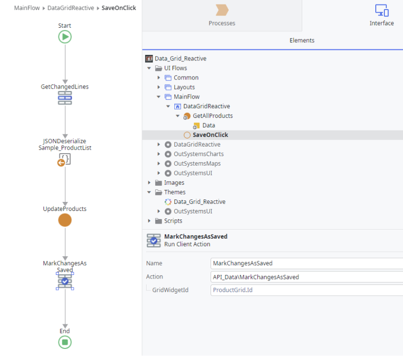 OutSystems Data Gridへの変更の保存 - OutSystems 11 ドキュメンテーション