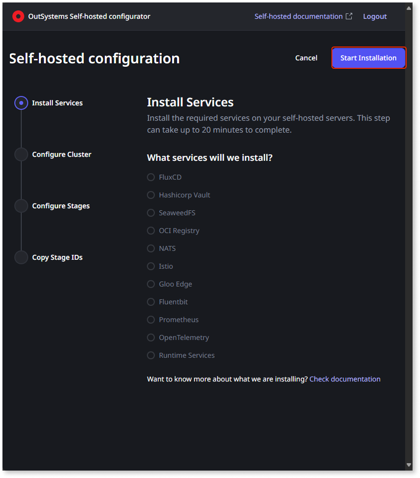 Install Self-hosted ODC stages - ODC Documentation
