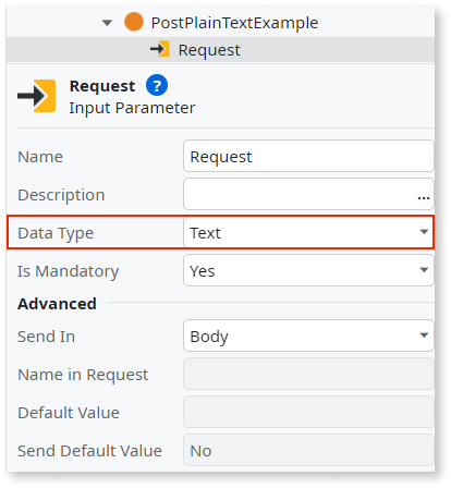Payload request examples when consuming a single REST method ...