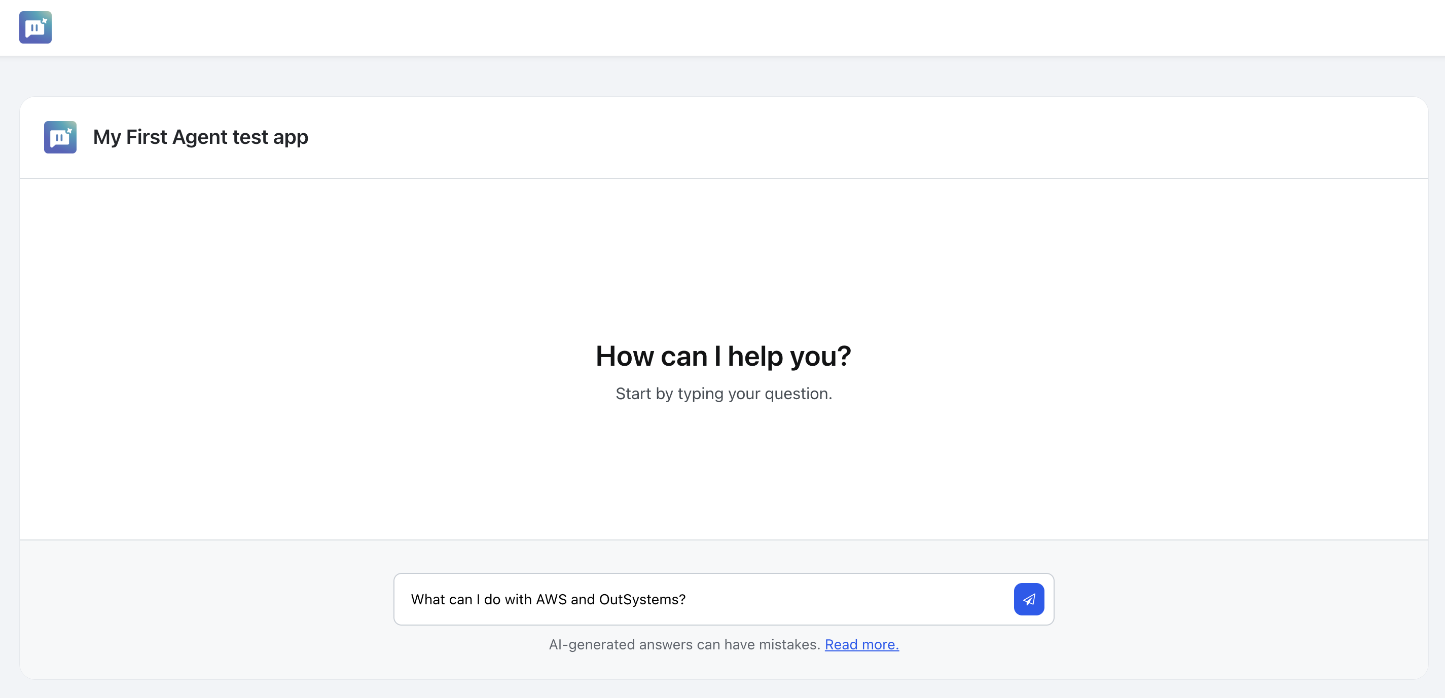 Getting started with an Agentic app - ODC Documentation