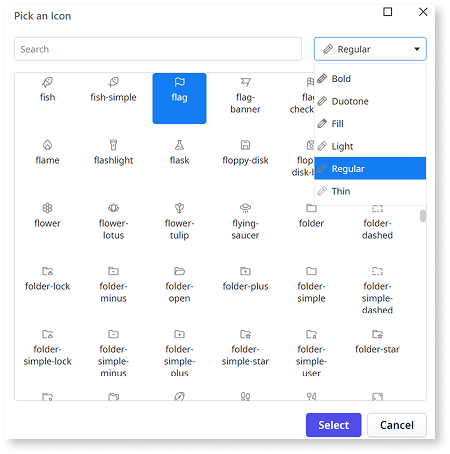 Use icons - ODC Documentation