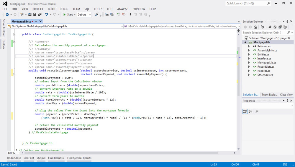 How to extend business logic by using your own C# code in