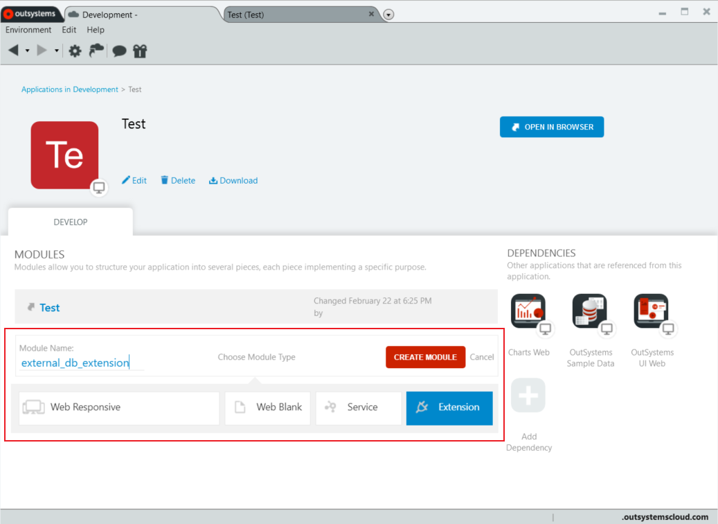 Integrate with an External Database - OutSystems 10 Documentation