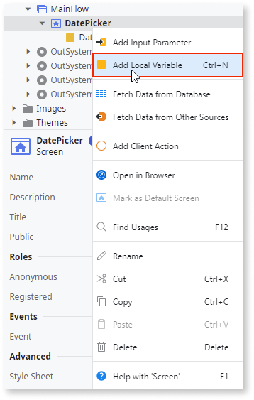Date picker outsystems 11 documentation