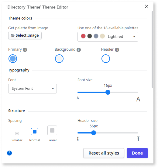 Themes - ODC Documentation