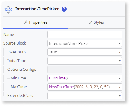 Time Picker - ODC Documentation