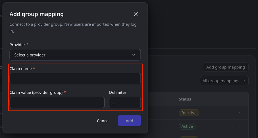 IdP and end-user group mapping - ODC Documentation