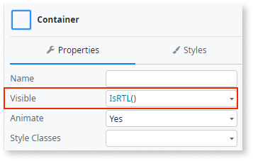 Right-to-Left - OutSystems 11 Documentation