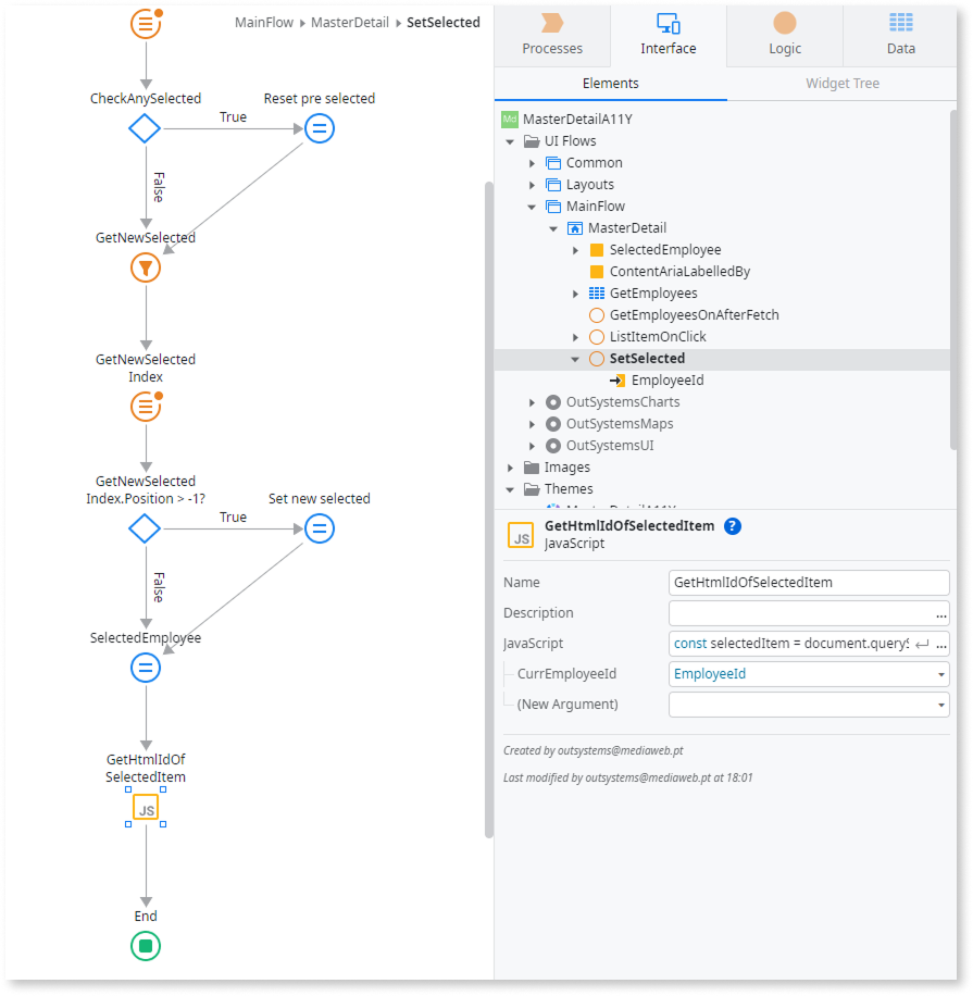 Master Detail - OutSystems 11 Documentation