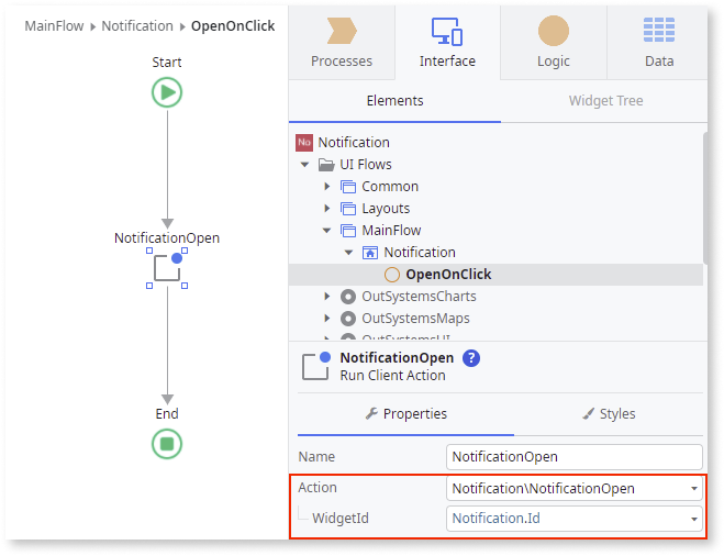 Notification - OutSystems 11 ドキュメンテーション