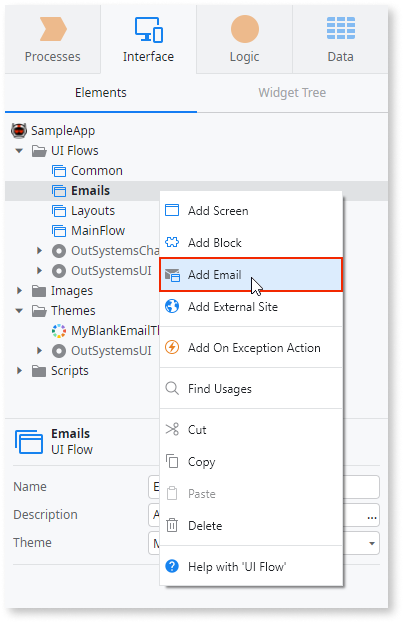 Managing emails - OutSystems 11 Documentation