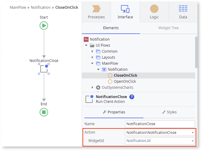 Notification - OutSystems 11 Documentation