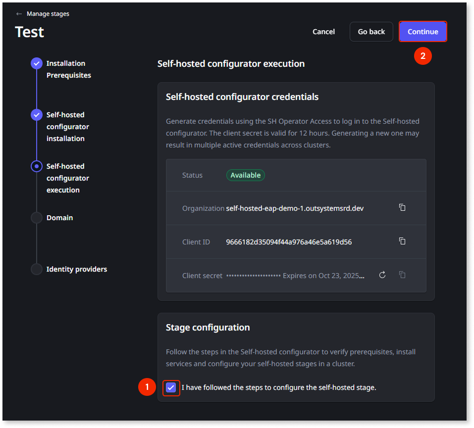 Install Self-hosted ODC stages - ODC Documentation