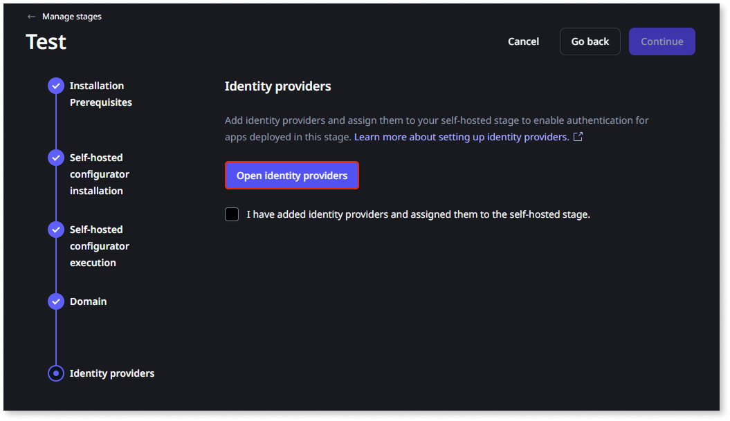 Install Self-hosted ODC stages - ODC Documentation