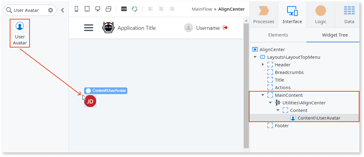 Align Center - OutSystems 11 Documentation