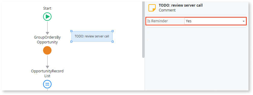 Reminder comments - ODC Documentation