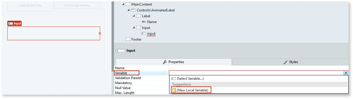Animated Label - OutSystems 11 Documentation