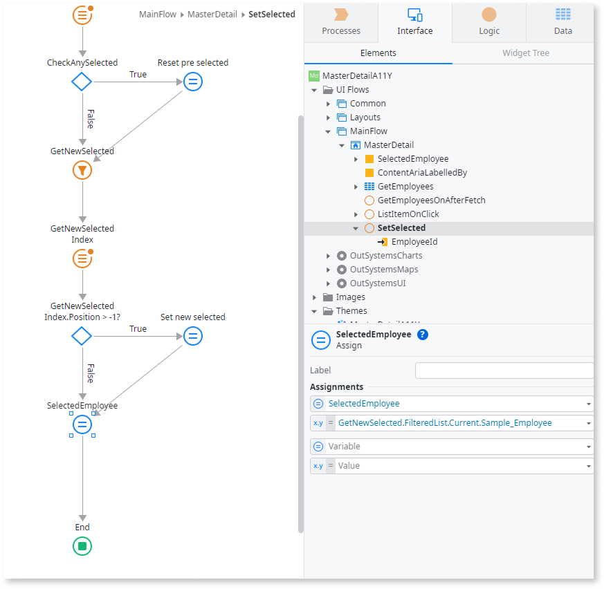 Master Detail - OutSystems 11 Documentation
