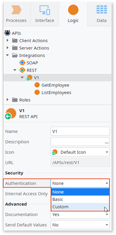 Add custom authentication to an exposed REST API - OutSystems 11 ドキュメンテーション