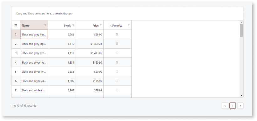 OutSystems Data Gridでのデータ編集 - OutSystems 11 ドキュメンテーション