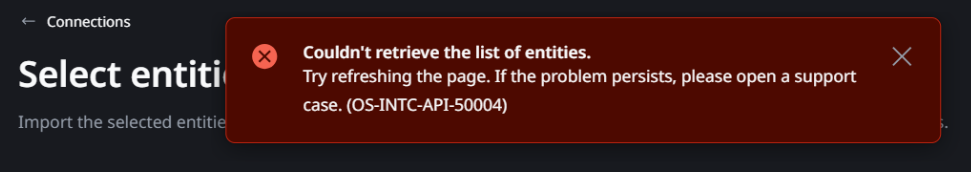 Unable to create external database connection - IP address is not ...