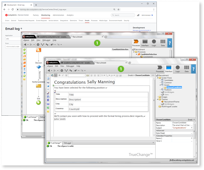 Send an Email From a Traditional Web Application - OutSystems 11 ...