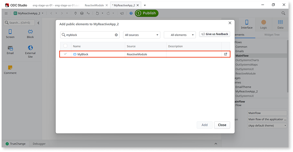 Create and Reuse Screen Blocks - ODC Documentation